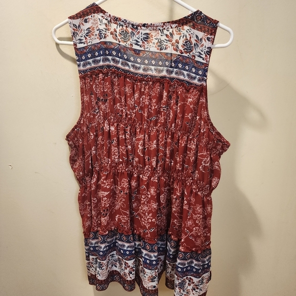Knox ROSE sleeveless Boho floral top size XXL - Picture 3 of 13